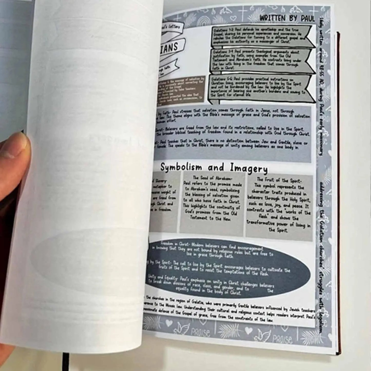 66-Page Bible Study Guide Daily Devotional Journal A Yearlong Bible Study Plan for Women Scripture Quotes Religious Notebook