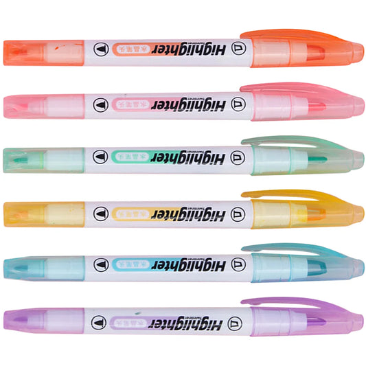 DoubleEndedHighlighterPen MultiColorFluorescentMarker Pens Pencils WritingSupplies ClassroomHighlighters MarkerPen
