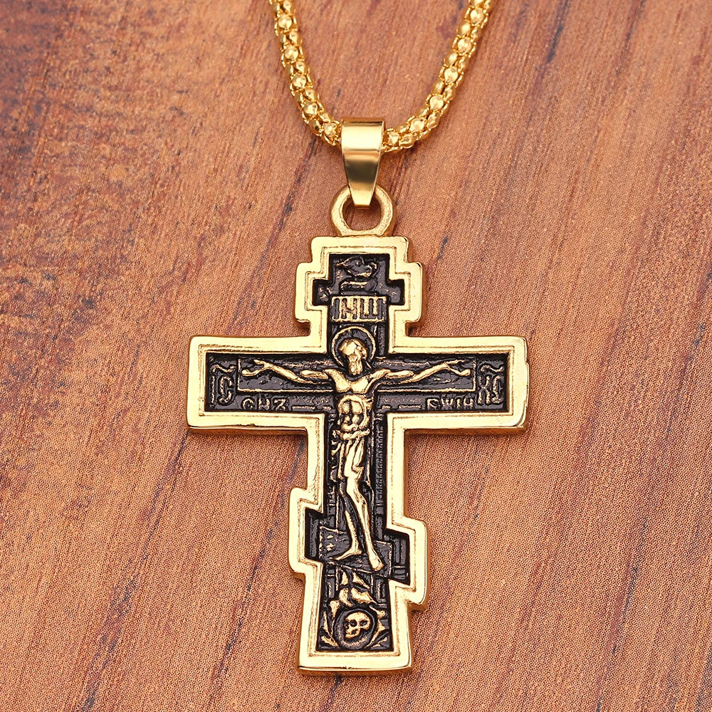Christian Orthodox Cross Pendant Necklace – Faith Jewelry