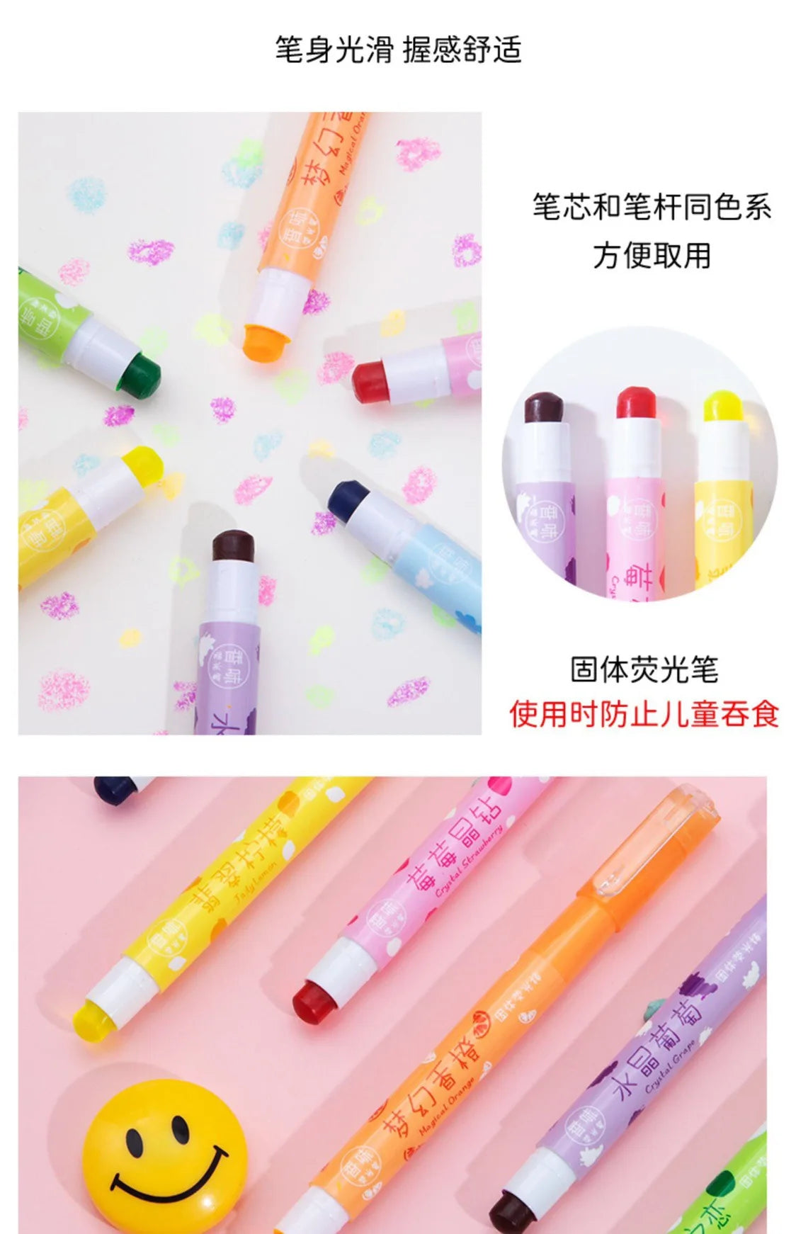 6 Colors/set Pastel Gel Highlighters Fragrance Bible Highlighters No Bleed Bible Art Markers Journaling School Supplies