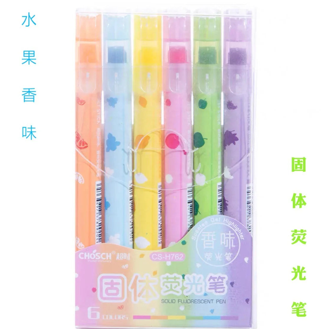 6 Colors/set Pastel Gel Highlighters Fragrance Bible Highlighters No Bleed Bible Art Markers Journaling School Supplies