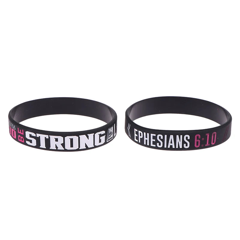 13pc Faith Believe Peace Grace Bible Christian Religious Bracelet Sport Silicone Bracelets Rubber Wristband