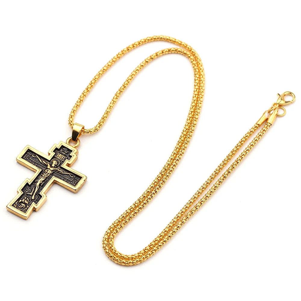 Christian Orthodox Cross Pendant Necklace – Faith Jewelry