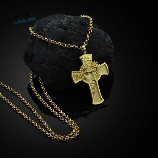 Crucifix Crucifix Christian Jewelry Accessories Gift For Men Women Pendants Cross Necklace Chain Choker